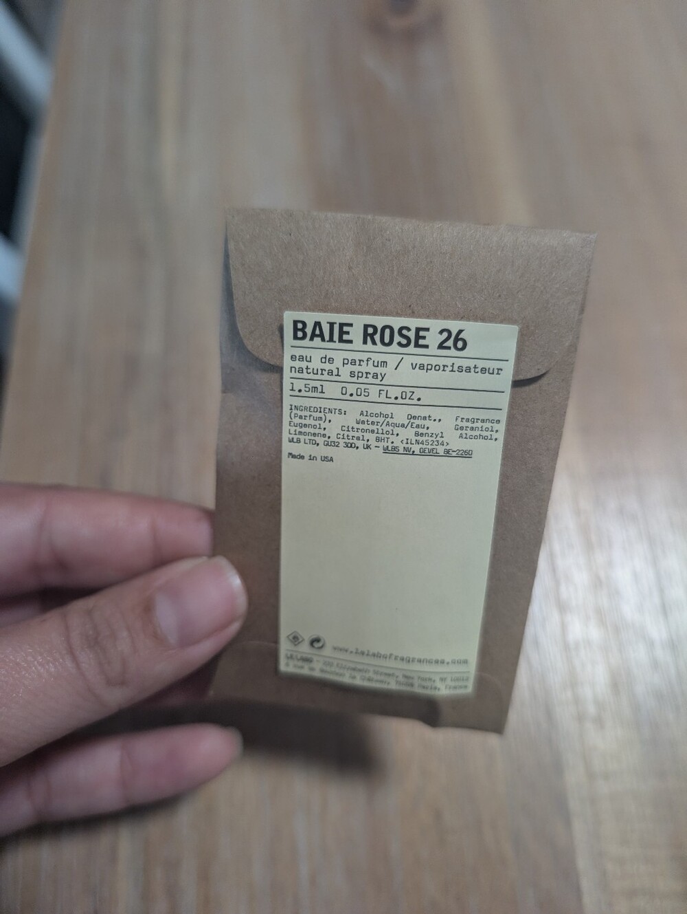 Le Labo Baie Rose 26